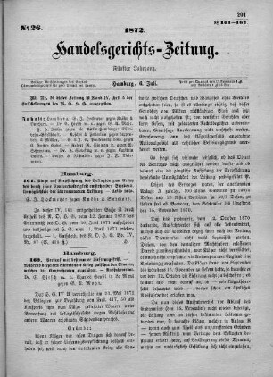 No. 26. 6. Juli 1872