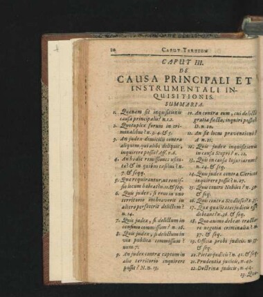 Caput III. De Causa Principali Et Instrumentali Inquisitionis.
