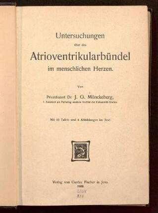Untersuchungen über das Atrioventriklarbündel im menschlichen Herzen