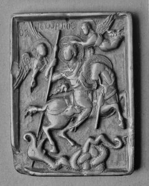 Relieftafel mit dem heiligen Georg
