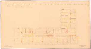 Auswärtiges Amt, Berlin-Mitte Umbau: Teilgrundriss 1. Obergeschoss 1:100