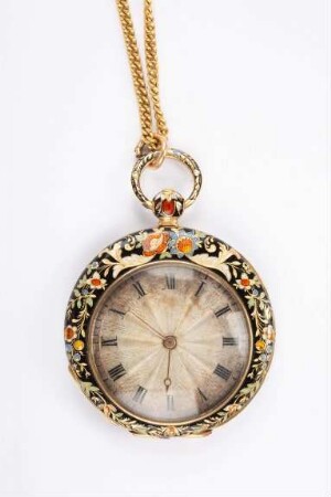 Taschenuhr mit Halskette, H. Menet, Genf (CH), um 1850