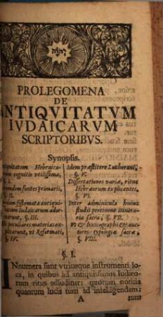 Introductio in antiquitates sacras veterum Hebraeorum