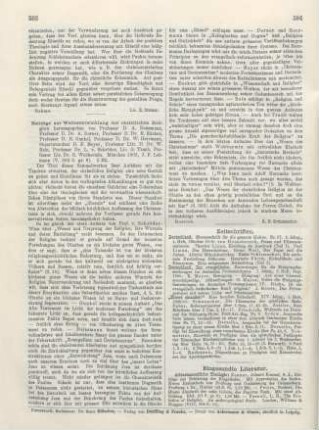 Eingesandte Literatur