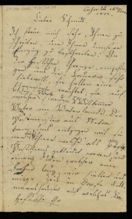 Brief von Marie (Sachsen-Meiningen, Herzogin) an Johann Marius Friedrich Schmidt