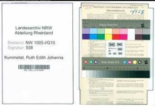 Entnazifizierung Ruth Edith Johanna Kummetat , geb. 06.02.1920 (Postangestellte)