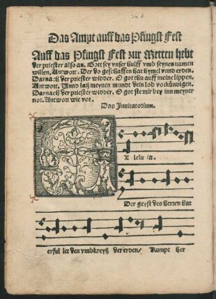 Das Invitatorium.