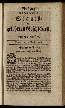 Eilftes Stück. Coburg, den 9. Mart. 1748.