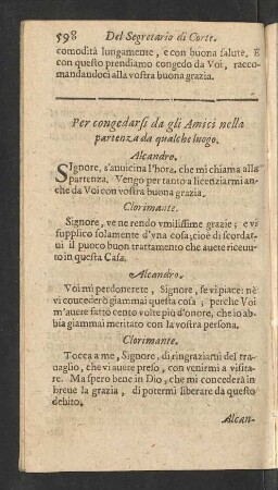 Per congedarsi da gli Amici nella partenza da qualche luogo.