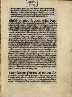 Spiritualium personarum feminei sexus facta admiratione digna