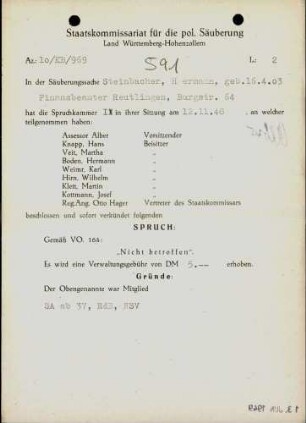 Steinbacher, Hermann