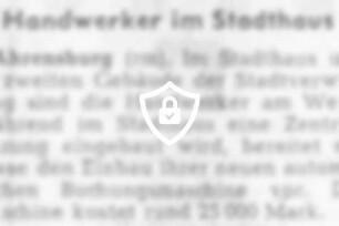Handwerker im Stadthaus