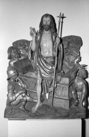 Freiburg: Augustinermuseum, Passion Christi, Auferstehung, Wandergruppe, ehemalige Abtei Petershausen