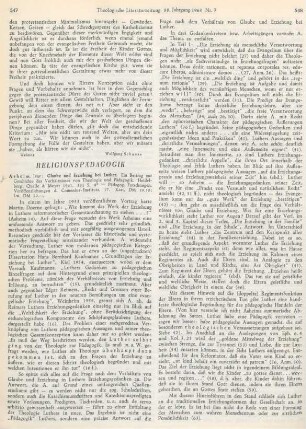 547-552 [Rezension] Asheim, Ivar, Glaube und Erziehung bei Luther