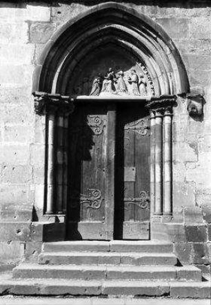 Schlettstadt: Seitenportal, frühgotisch, St. Georg