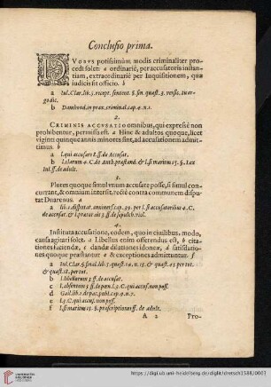 (Conclusio prima - 100)