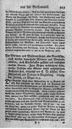 Der Wittwen- und Waisenversorger.