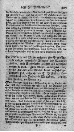 Der Wittwen- und Waisenversorger.