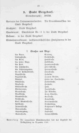 1. Stadt Bergedorf.