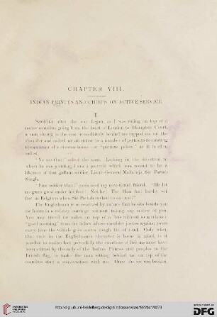 Chapter VIII - Indian princes and chiefs on active service