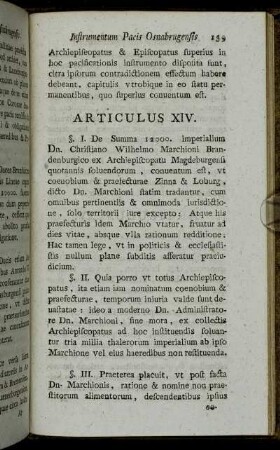 Articulus XIV.