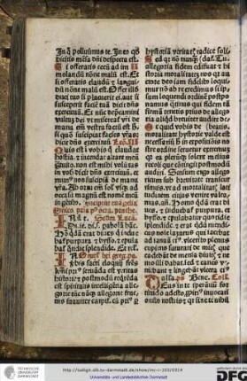 Dominica prima post octavam penthecostes secundum Lucam: In illo tempore dicit Iesus discipulos suos parabolam hanc homo quidam erat dives...
