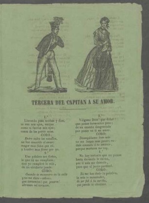 Tercera del capitán a su amor.
