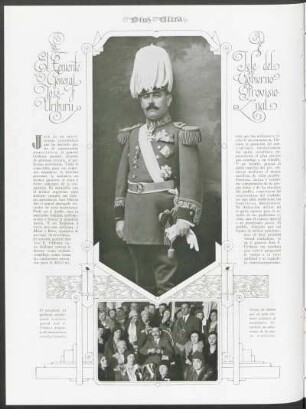 El teniente general José F. Uriburu, jefe del Gobierno Provisional