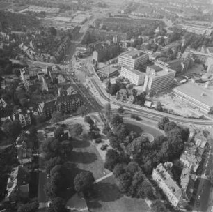 Gothaer Platz und Benaryplatz in der Erfurter Brühlervorstadt : Blickrichtung Norden