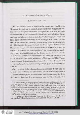 C. Hegemonische ethnische Kriege