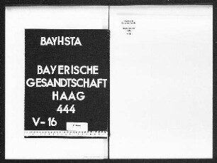 Abschriften von Denkschriften verschiedener Gesandter an die Generalstände