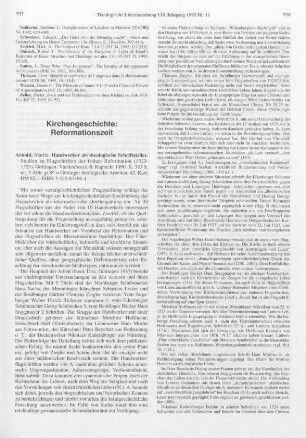 937-939 [Rezension] Arnold, Martin, Handwerker als theologische Schriftsteller