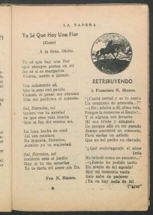 Retribuyendo : A Francisco N. Bianco