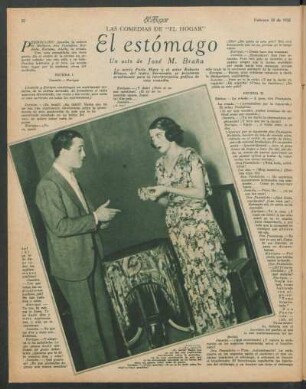 El estómago : Un acto