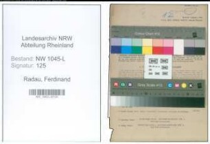 Entnazifizierung Ferdinand Radau , geb. 25.10.1886 (Justizangestellter)
