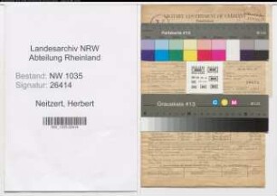 Entnazifizierung Herbert Neitzert , geb. 20.03.1901 (Ingenieur)