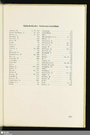 Alphabetisches Autorenverzeichnis