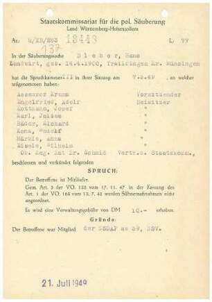 Bleher, Hans