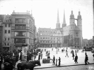 Südwestseite des Marktplatzes - mit Mündung der Schmeerstraße