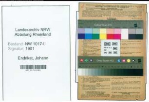 Entnazifizierung Johann Endrikat , geb. 21.06.1890 (Versandarbeiter)