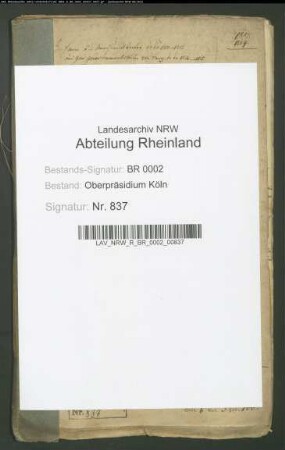 Die Entschädigung des General-Vikars von Caspers zu Deutz.