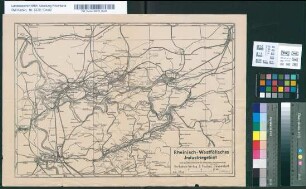 Rheinisch-Westfälisches Industriegebiet nach der Uebersichtskarte der Reichsbahn-Hauptverwaltung. Verkehrs-Verlag J. Fischer, Düsseldorf