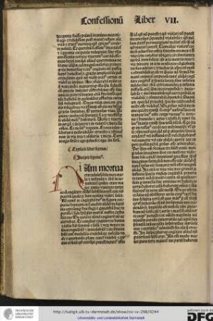 Incipit septimus.