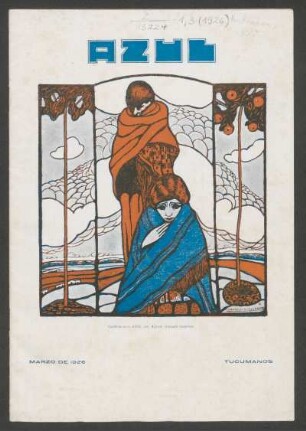 Carátula para "Azul", por Alfredo Gramajo Gutiérrez