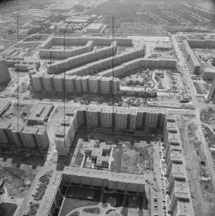 Neubaugebiet in Dresden-Prohlis : Blickrichtung Südosten