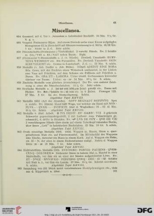 Miscellanea (Nr. 854-865)