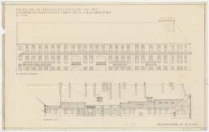Siedlung Haeselerstraße, Berlin-Charlottenburg: Block 12, Haeselerstraße 24-28/Soorstraße 77-79: Ansicht Dach 1:100