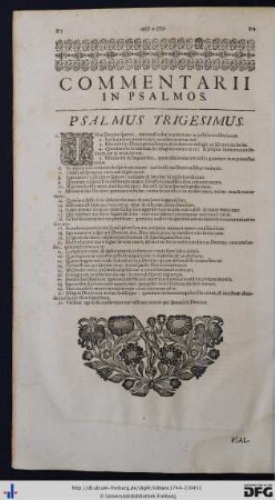 Psalmus Trigesimus.