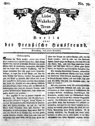 No. 79., 2ten October 1810