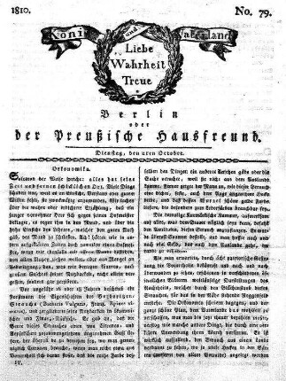 No. 79., 2ten October 1810